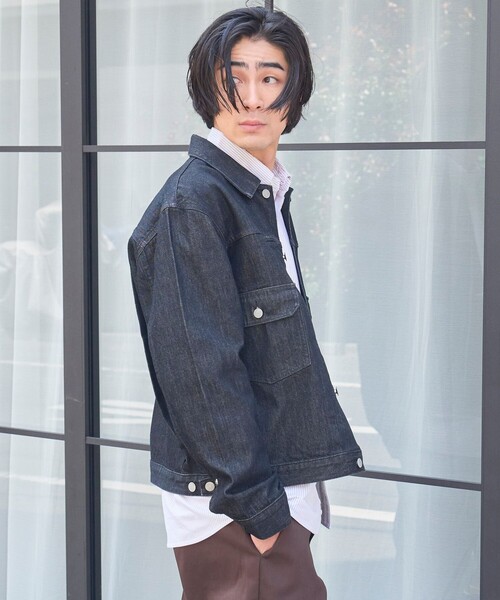 coen（コーエン）の「【C.DENIMS】トラッカーデニムジャケット（デニムジャケット・メンズ・コバルトブルー/ネイビー/ブラック・M/XL/L）」の11枚目の写真