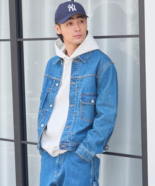 coen（コーエン）の「【C.DENIMS】トラッカーデニムジャケット（デニムジャケット・メンズ・コバルトブルー/ネイビー/ブラック・M/XL/L）」の19枚目の写真