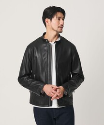 BEAUTY&YOUTH UNITED ARROWS | 【WEB限定 WARDROBE SMART】 シープ シングル ライダースジャケット(ライダースジャケット)