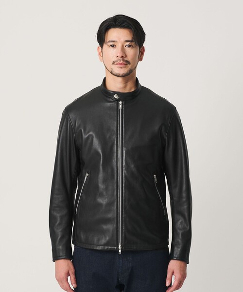 BEAUTY&YOUTH UNITED ARROWS(ビューティーアンドユースユナイテッドアローズ)の「【WEB限定 WARDROBE SMART】 シープ シングル ライダースジャケット(ライダースジャケット・メンズ・ブラック・XL/L/M/S)」の7枚目の写真