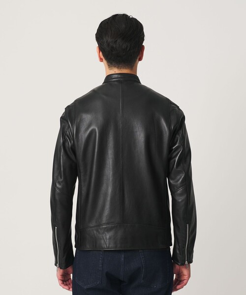 BEAUTY&YOUTH UNITED ARROWS(ビューティーアンドユースユナイテッドアローズ)の「【WEB限定 WARDROBE SMART】 シープ シングル ライダースジャケット(ライダースジャケット・メンズ・ブラック・XL/L/M/S)」の9枚目の写真