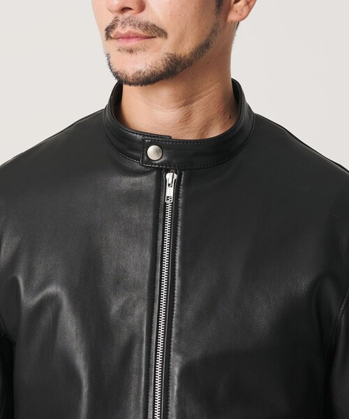 BEAUTY&YOUTH UNITED ARROWS(ビューティーアンドユースユナイテッドアローズ)の「【WEB限定 WARDROBE SMART】 シープ シングル ライダースジャケット(ライダースジャケット・メンズ・ブラック・XL/L/M/S)」の10枚目の写真