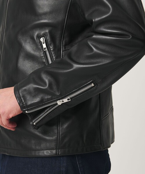 BEAUTY&YOUTH UNITED ARROWS(ビューティーアンドユースユナイテッドアローズ)の「【WEB限定 WARDROBE SMART】 シープ シングル ライダースジャケット(ライダースジャケット・メンズ・ブラック・XL/L/M/S)」の11枚目の写真