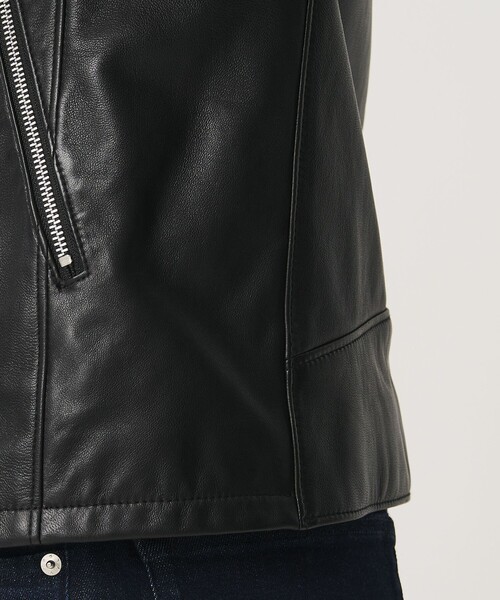 BEAUTY&YOUTH UNITED ARROWS(ビューティーアンドユースユナイテッドアローズ)の「【WEB限定 WARDROBE SMART】 シープ シングル ライダースジャケット(ライダースジャケット・メンズ・ブラック・XL/L/M/S)」の12枚目の写真