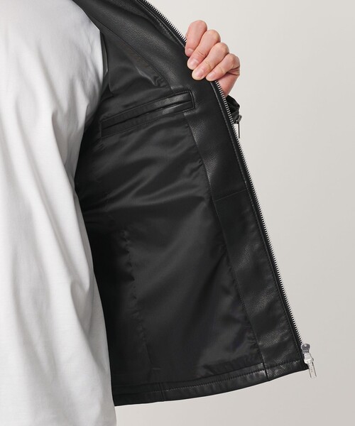 BEAUTY&YOUTH UNITED ARROWS(ビューティーアンドユースユナイテッドアローズ)の「【WEB限定 WARDROBE SMART】 シープ シングル ライダースジャケット(ライダースジャケット・メンズ・ブラック・XL/L/M/S)」の14枚目の写真