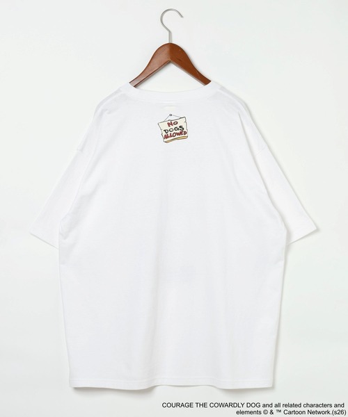 niko and...(ニコアンド)の「【Courage the Cowardly Dog(おくびょうなカーレッジくん)】グラフィックT(Tシャツ/カットソー・メンズ・チャコール/ホワイト・MEDIUM/LARGE)」の20枚目の写真