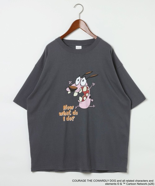 niko and...(ニコアンド)の「【Courage the Cowardly Dog(おくびょうなカーレッジくん)】グラフィックT(Tシャツ/カットソー・メンズ・チャコール/ホワイト・MEDIUM/LARGE)」の21枚目の写真
