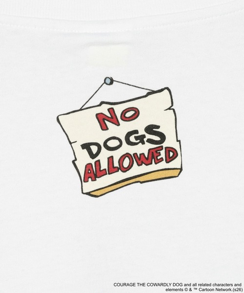 niko and...(ニコアンド)の「【Courage the Cowardly Dog(おくびょうなカーレッジくん)】グラフィックT(Tシャツ/カットソー・メンズ・チャコール/ホワイト・MEDIUM/LARGE)」の7枚目の写真