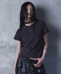 KRUXH（クルクス）の「シグネチャースラブTシャツディープチャコール（Tシャツ/カットソー）」