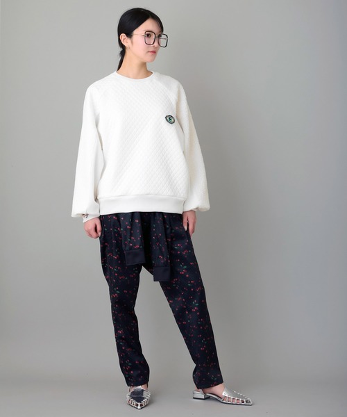FLUMOR（フラマー）の「オリジナルチェリープリントデザインパンツ（その他パンツ・レディース・ブラック・38）」の4枚目の写真
