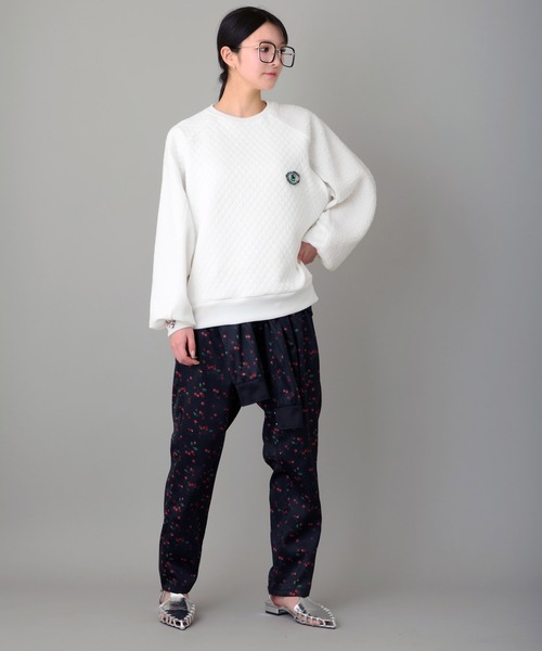 FLUMOR（フラマー）の「オリジナルチェリープリントデザインパンツ（その他パンツ・レディース・ブラック・38）」の5枚目の写真