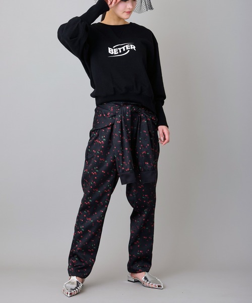 FLUMOR（フラマー）の「オリジナルチェリープリントデザインパンツ（その他パンツ・レディース・ブラック・38）」の19枚目の写真