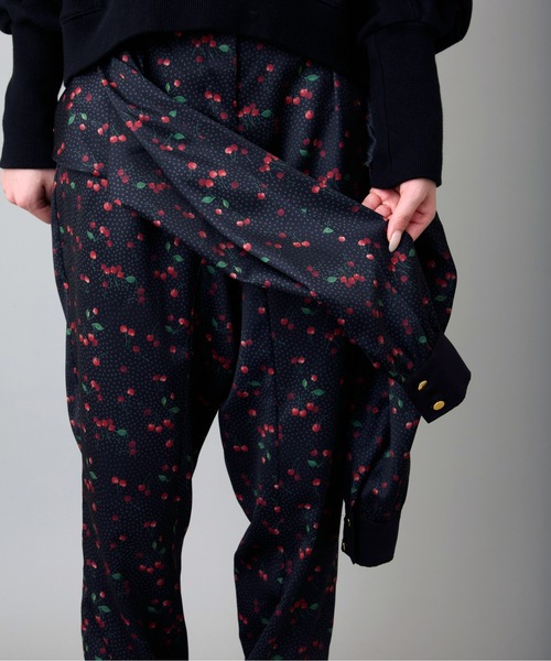 FLUMOR（フラマー）の「オリジナルチェリープリントデザインパンツ（その他パンツ・レディース・ブラック・38）」の15枚目の写真