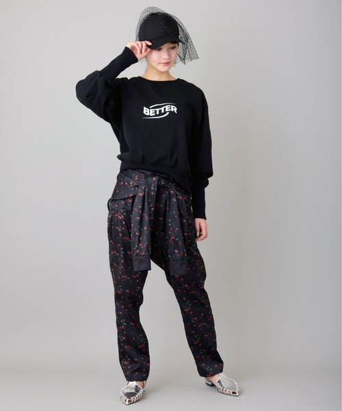 FLUMOR（フラマー）の「オリジナルチェリープリントデザインパンツ（その他パンツ・レディース・ブラック・38）」の21枚目の写真