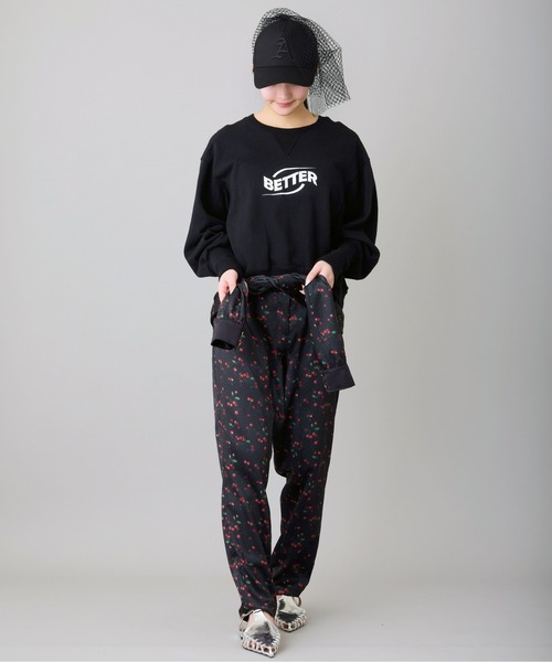 FLUMOR（フラマー）の「オリジナルチェリープリントデザインパンツ（その他パンツ・レディース・ブラック・38）」の18枚目の写真