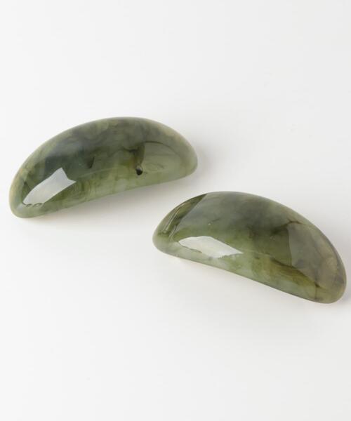 SMELLY(スメリー)の「SMELLY so’ textured stone barrette(バレッタ/ヘアクリップ・レディース・カーキ/ベージュ・-)」の15枚目の写真