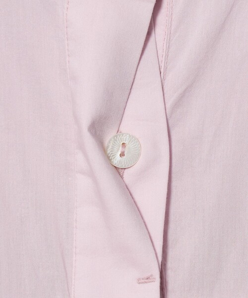 Pheeta（フィータ）の「＜Pheeta＞Trinity ノーカラー シャツ / 016C-64（シャツ/ブラウス・レディース・ホワイト/ライトピンク/ブラウン系・FREE）」の19枚目の写真