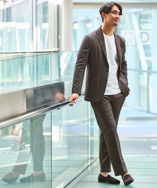 green label relaxing(グリーンレーベルリラクシング)の「【WEB限定】JUST fit WORKIST セットアップ -ストレッチ-(セットアップ・メンズ・ダークブラウン/ネイビー/ダークグレー・XL/XS/XXL/L/M/S)」の2枚目の写真