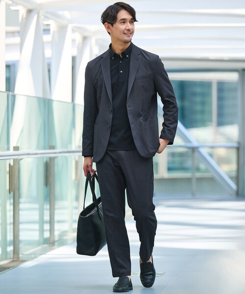 green label relaxing(グリーンレーベルリラクシング)の「【WEB限定】JUST fit WORKIST セットアップ -ストレッチ-(セットアップ・メンズ・ダークブラウン/ネイビー/ダークグレー・XL/XS/XXL/L/M/S)」の3枚目の写真