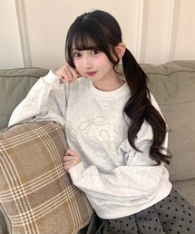 【2026秋冬新作】パールリボンデザインスウェット