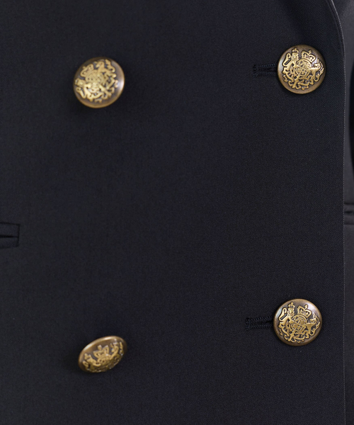 NARACAMICIE(ナラカミーチェ)の「【NARACAMICIE】ダブルブレストジャケット(ダウンジャケット/コート・レディース・ブラック/ネイビー・L/M)」の11枚目の写真