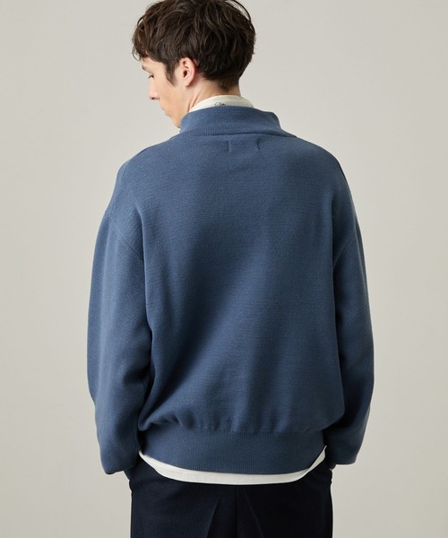 EASENCE(イーズエンス)の「【EASENCE】ミラノリブ ベーシック ハーフジップニット / マシンウォッシャブル(ニット/セーター・メンズ・アイボリー/モスグリーン/グレー/スミクロ/ブラウン系/ブルー系・XL/S/L/M)」の21枚目の写真
