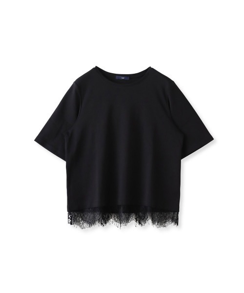 la.f…(ラエフ)の「裾レース切り替えTシャツ(Tシャツ/カットソー・レディース・ホワイト/ブラック・9号)」の16枚目の写真