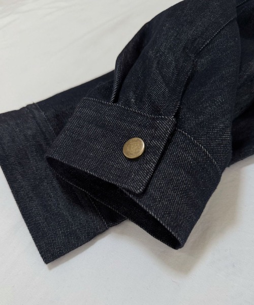 CHUN CHUN NOTES(チュンチュンノーツ)の「26AW/ボタニカル刺繍 スタンドカラーデニムブルゾン(ブルゾン・レディース・ネイビー・M)」の14枚目の写真