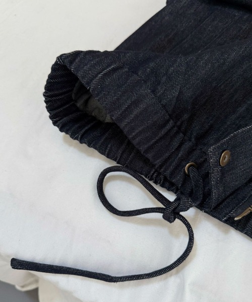 CHUN CHUN NOTES(チュンチュンノーツ)の「26AW/ボタニカル刺繍 スタンドカラーデニムブルゾン(ブルゾン・レディース・ネイビー・M)」の16枚目の写真