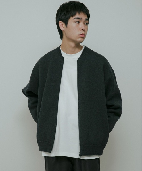 URBAN RESEARCH DOORS(アーバンリサーチドアーズ)の「CottonCashmere ZipBlouson(ブルゾン・メンズ・チャコールグレー/オレンジ・LARGE/MEDIUM)」の8枚目の写真