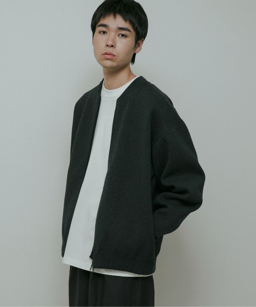 URBAN RESEARCH DOORS(アーバンリサーチドアーズ)の「CottonCashmere ZipBlouson(ブルゾン・メンズ・チャコールグレー/オレンジ・LARGE/MEDIUM)」の9枚目の写真