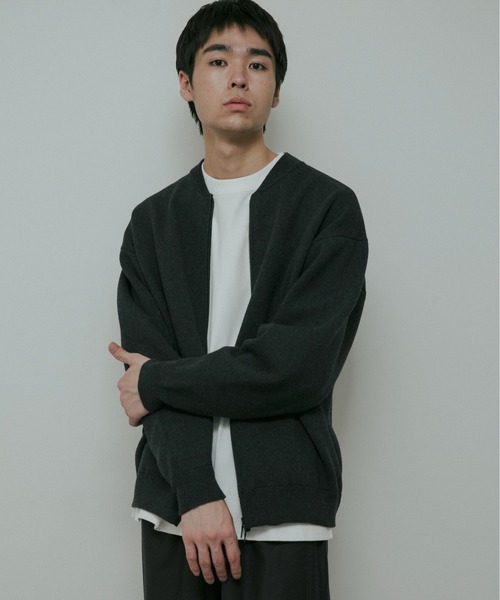 URBAN RESEARCH DOORS(アーバンリサーチドアーズ)の「CottonCashmere ZipBlouson(ブルゾン・メンズ・チャコールグレー/オレンジ・LARGE/MEDIUM)」の10枚目の写真
