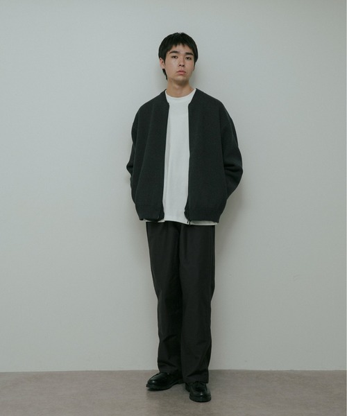 URBAN RESEARCH DOORS(アーバンリサーチドアーズ)の「CottonCashmere ZipBlouson(ブルゾン・メンズ・チャコールグレー/オレンジ・LARGE/MEDIUM)」の13枚目の写真