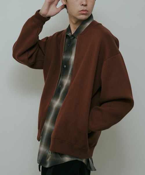 URBAN RESEARCH DOORS(アーバンリサーチドアーズ)の「CottonCashmere ZipBlouson(ブルゾン・メンズ・チャコールグレー/オレンジ・LARGE/MEDIUM)」の15枚目の写真
