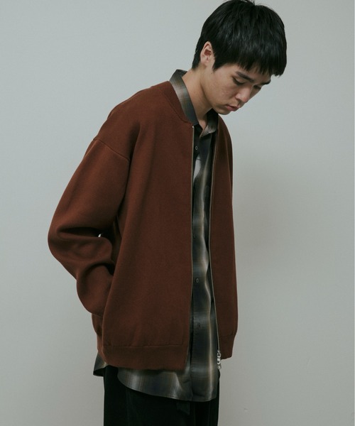 URBAN RESEARCH DOORS(アーバンリサーチドアーズ)の「CottonCashmere ZipBlouson(ブルゾン・メンズ・チャコールグレー/オレンジ・LARGE/MEDIUM)」の16枚目の写真