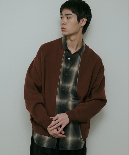 URBAN RESEARCH DOORS(アーバンリサーチドアーズ)の「CottonCashmere ZipBlouson(ブルゾン・メンズ・チャコールグレー/オレンジ・LARGE/MEDIUM)」の17枚目の写真