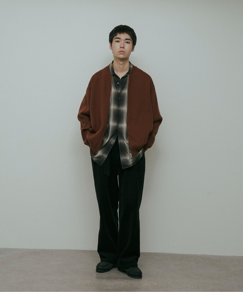 URBAN RESEARCH DOORS(アーバンリサーチドアーズ)の「CottonCashmere ZipBlouson(ブルゾン・メンズ・チャコールグレー/オレンジ・LARGE/MEDIUM)」の18枚目の写真