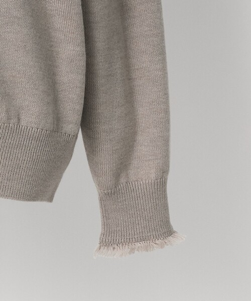 LOEFF(ロエフ)の「<LOEFF>9ゲージ フリンジ カーディガン MENS(ニット/セーター・メンズ・ベージュ/ブラック・1/2)」の17枚目の写真