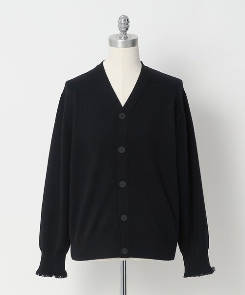 LOEFF(ロエフ)の「<LOEFF>9ゲージ フリンジ カーディガン MENS(ニット/セーター・メンズ・ベージュ/ブラック・1/2)」の21枚目の写真