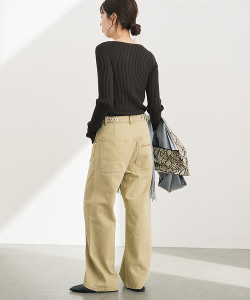 Spick & Span（スピックアンドスパン）の「リブニットプルオーバー（ニット/セーター・レディース・ホワイト/ライトグレー/ブラウン系その他・FREE）」の16枚目の写真