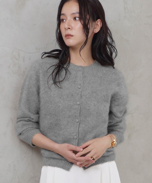 ELFRANK（エルフランク）の「【2026AW】【天然素材100% / カシミヤ・シルク混】上質ウールカーディガン（カーディガン/ボレロ・レディース・モカ/オフホワイト/ライトグレー/ブラウン/レッド・FREE）」の15枚目の写真