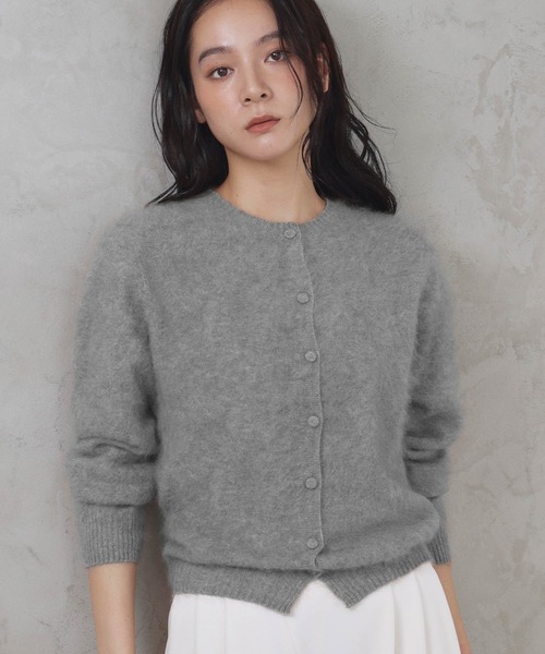 ELFRANK（エルフランク）の「【2026AW】【天然素材100% / カシミヤ・シルク混】上質ウールカーディガン（カーディガン/ボレロ・レディース・モカ/オフホワイト/ライトグレー/ブラウン/レッド・FREE）」の21枚目の写真