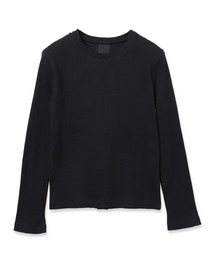 Lace Shoulder Rib Top