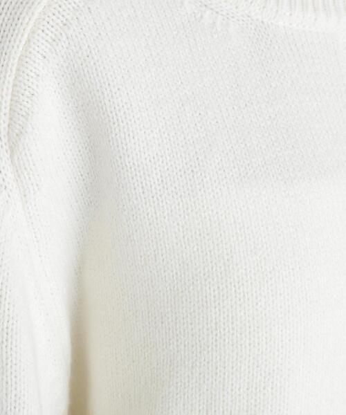 NATURAL BEAUTY BASIC（ナチュラルビューティーベーシック）の「クルーネックニット（ニット/セーター・レディース・ライトグリーン/オフホワイト/レッド・FREE）」の11枚目の写真