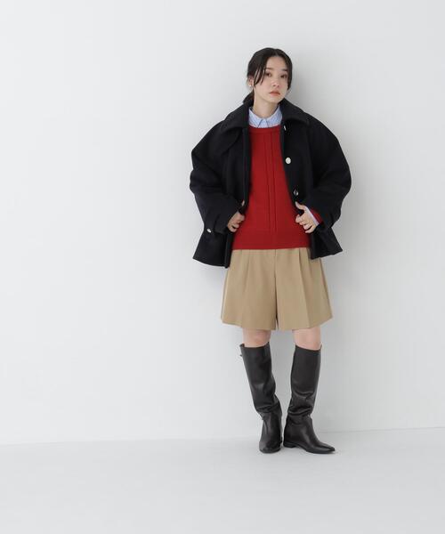 NATURAL BEAUTY BASIC（ナチュラルビューティーベーシック）の「クルーネックニット（ニット/セーター・レディース・ライトグリーン/オフホワイト/レッド・FREE）」の19枚目の写真