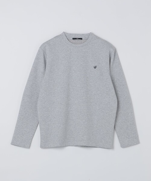 SHIPS(シップス)の「【WEB限定】ダブル ニット ビズ ネック ロングスリーブ Tシャツ(Tシャツ/カットソー・メンズ・ホワイト/ブラック/グレー・SMALL/MEDIUM/LARGE/X-LARGE)」の3枚目の写真