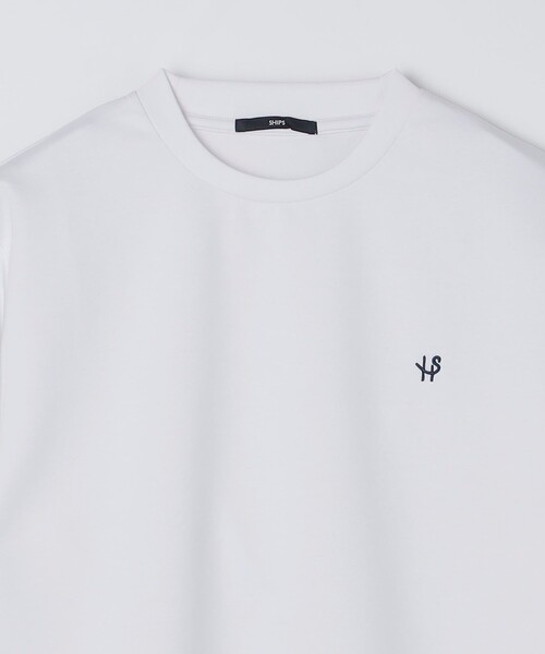SHIPS(シップス)の「【WEB限定】ダブル ニット ビズ ネック ロングスリーブ Tシャツ(Tシャツ/カットソー・メンズ・ホワイト/ブラック/グレー・SMALL/MEDIUM/LARGE/X-LARGE)」の5枚目の写真