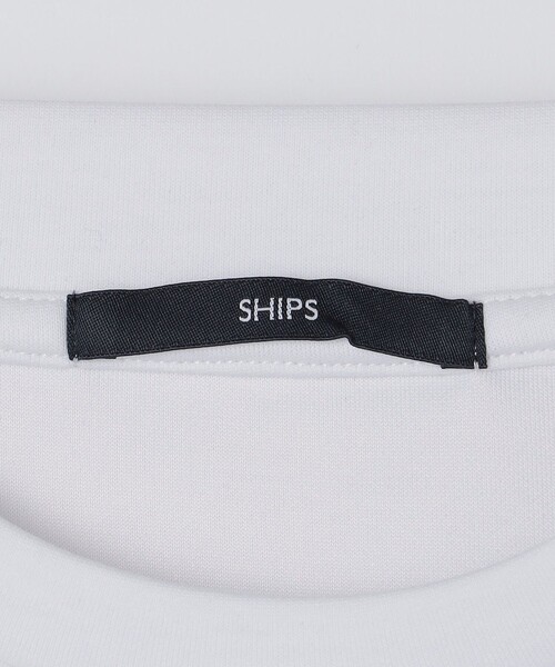 SHIPS(シップス)の「【WEB限定】ダブル ニット ビズ ネック ロングスリーブ Tシャツ(Tシャツ/カットソー・メンズ・ホワイト/ブラック/グレー・SMALL/MEDIUM/LARGE/X-LARGE)」の9枚目の写真