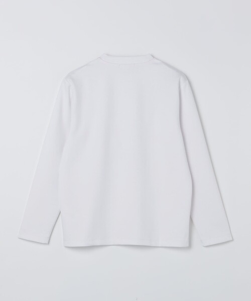 SHIPS(シップス)の「【WEB限定】ダブル ニット ビズ ネック ロングスリーブ Tシャツ(Tシャツ/カットソー・メンズ・ホワイト/ブラック/グレー・SMALL/MEDIUM/LARGE/X-LARGE)」の10枚目の写真
