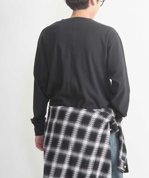 CONVERSE TOKYO(コンバーストウキョウ)の「WAFFLE HENLEY NECK LONG SLEEVE TEE(Tシャツ/カットソー・メンズ・ホワイト/ブラック・MEDIUM)」の11枚目の写真